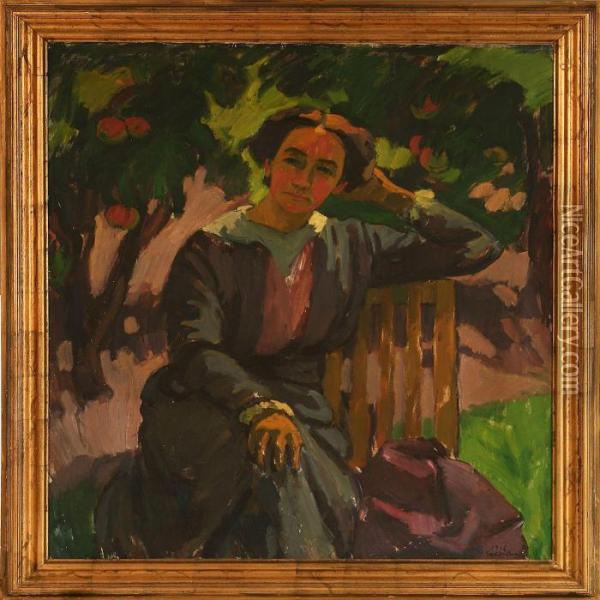 Portrait Of A Woman Oil Painting - Ernst Zeuthen