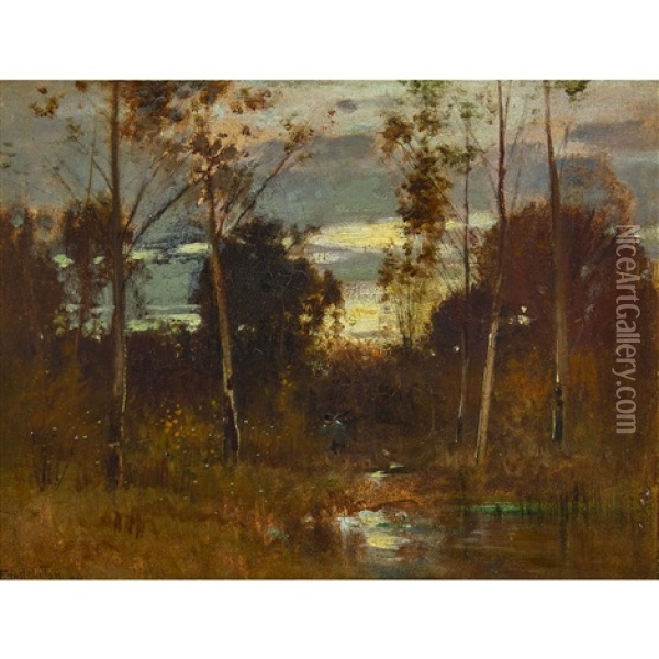 Forest Landscape Oil Painting - Ernest Parton