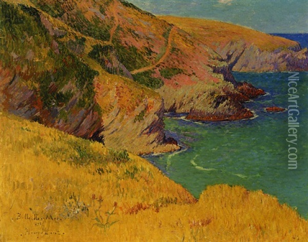 Belle-ile-en-mer, Falaises Oil Painting - Henry Moret