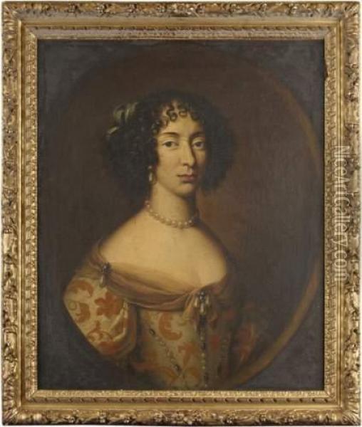 Portrait Presume De Marie Mancini Oil Painting - Jacob Ferdinand Voet