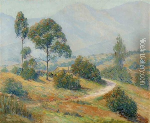 Back Of Santa Barbara Oil Painting - Harold Streator