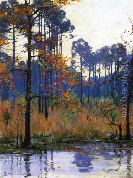 Winter in Southern Louisiana Oil Painting - Ellsworth Woodward