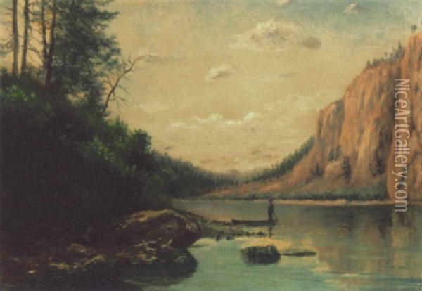 Missouri River Oil Painting - Ralph Earl Decamp