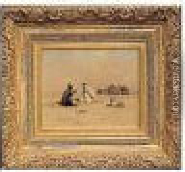 Respite In The Desert Oil Painting - Alfred Wordsworth Thompson