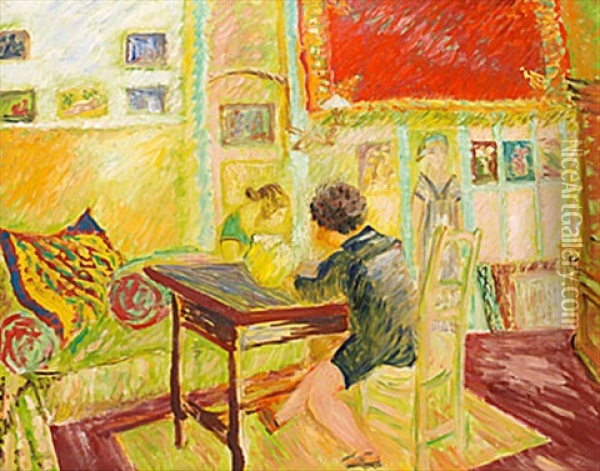 Interior - Ivan Laser Oil Painting - Sigrid (Maria) Hjerten