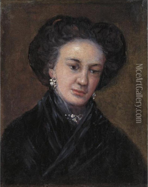 Portrait Of The Actress Rita Luna (1770 - 1832) Oil Painting - Francisco De Goya y Lucientes