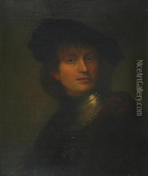 Self-portrait As A Young Man Oil Painting - Rembrandt Van Rijn