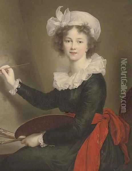 Portrait of the artist Oil Painting - Elisabeth Vigee-Lebrun