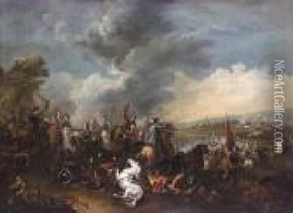 Cavalry Engagement Oil Painting - Francesco Simonini