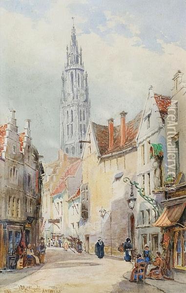 Antwerp Oil Painting - Hubert James Medlycott