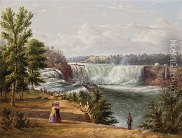Niagara Falls Oil Painting - William Rickarby Miller