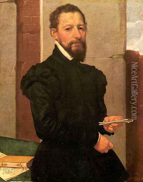 Portrait of a Man 1560 Oil Painting - Giovanni Battista Moroni