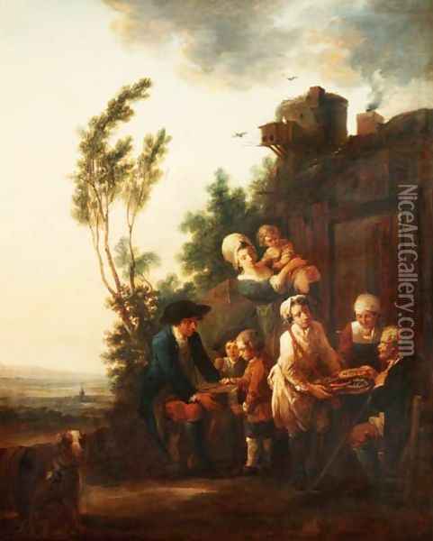 The Pedlar Oil Painting - Francois Louis Joseph Watteau
