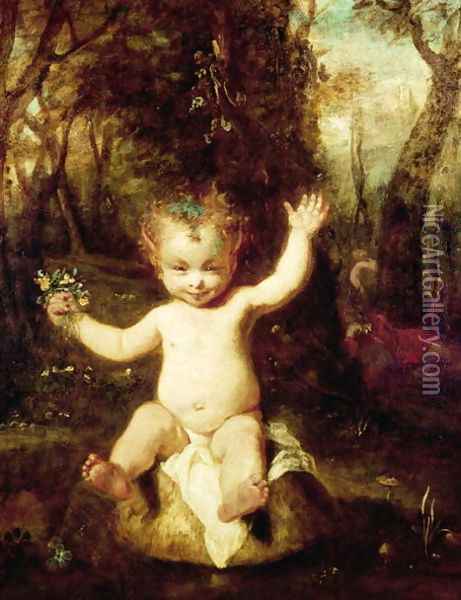 Puck, 1789 Oil Painting - Sir Joshua Reynolds