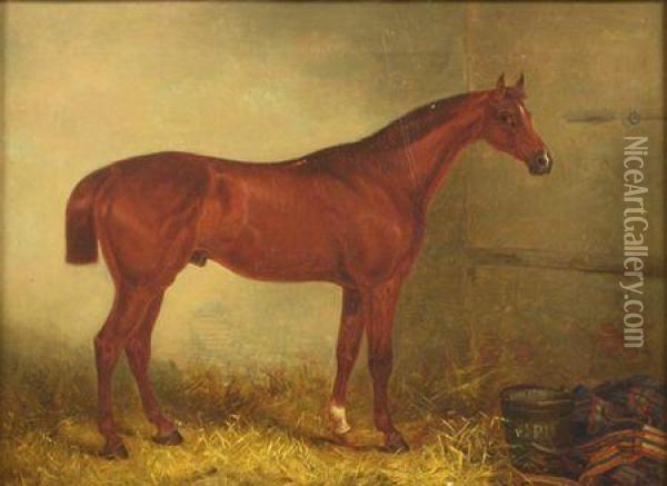 Colonel P Blake's Acorn By Oak Oil Painting - Thomas Smythe