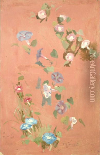 Petunias Oil Painting - Conrad Wise Chapman