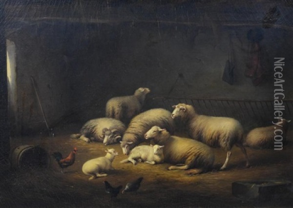 Francois Vandeverdonck, Belgian, 1848-after 1890, O/c Oil Painting - Francois Vandeverdonck
