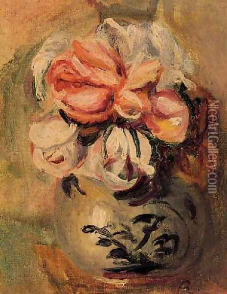 Vase Of Flowers4 Oil Painting - Pierre Auguste Renoir