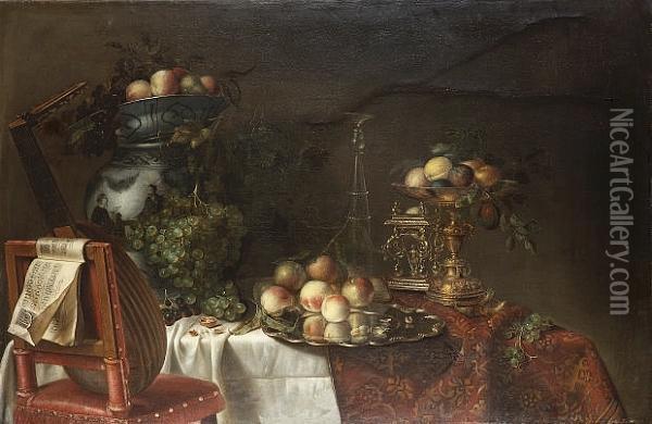 Wan-li Kraakware Oil Painting - Cornelis Cruys