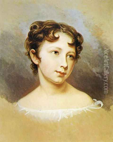 Portrait of Mary Jane Peale Oil Painting - Rembrandt Peale