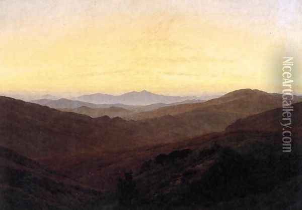 The Riesengebirge 1830-35 Oil Painting - Caspar David Friedrich