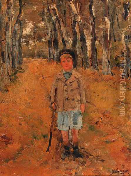 Little boy Oil Painting - Jan Hillebrand Wijsmuller