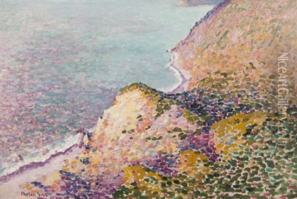 Coastal Landscape Oil Painting - Henry William Phelan Gibb