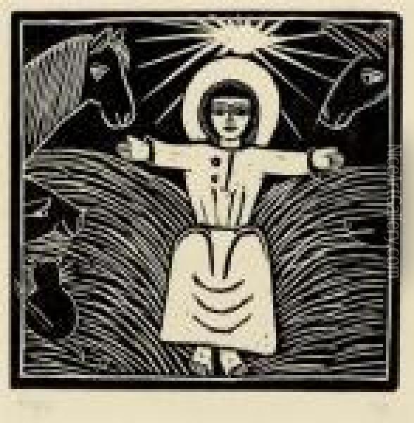 Wood Engravings Oil Painting - Eric Gill