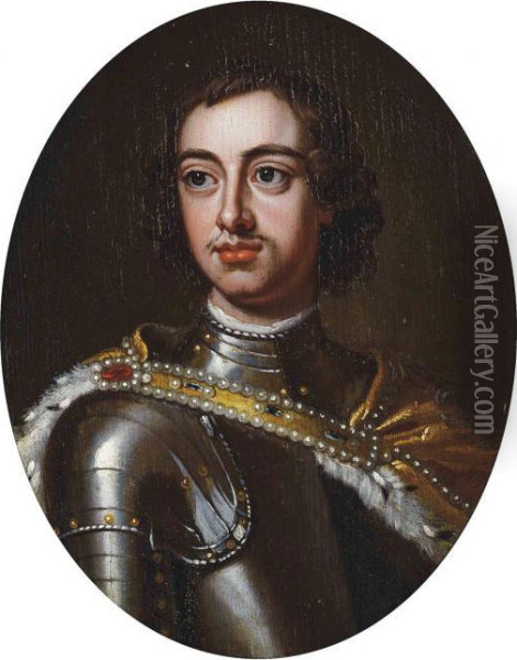 Portrait Of Peter The Great Oil Painting - Sir Godfrey Kneller