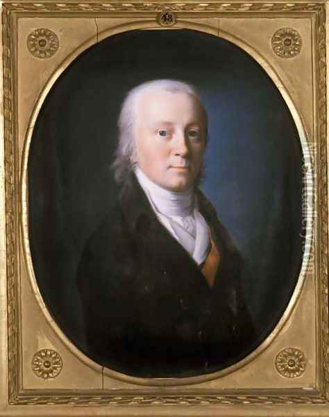 Portrait of a Man, 1800 Oil Painting - Johann Heinrich Schroder