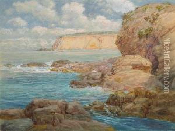 Coastal Scene Oil Painting - William Lee Judson