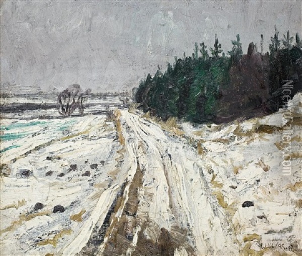 Winterlandschaft Oil Painting - Wilhelm (Willy) Lucas