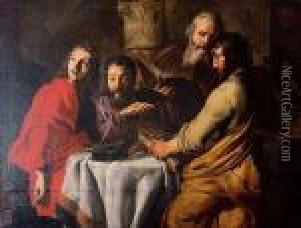 Les Quatre Evangelistes Oil Painting - Joachim I Von Sandrart