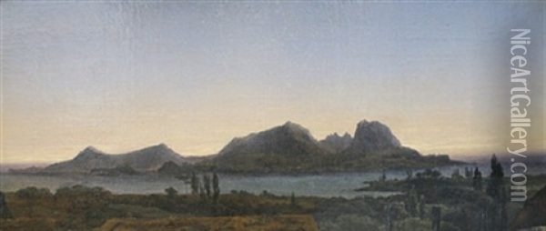 Bucht Von Neapel Oil Painting - Carl Blechen