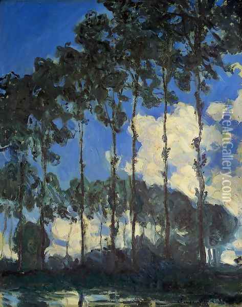 Poplars On The Banks Of The Epte Oil Painting - Claude Oscar Monet