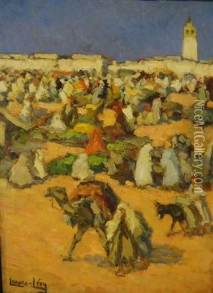Marche Arabe Oil Painting -  Lazare-Levy