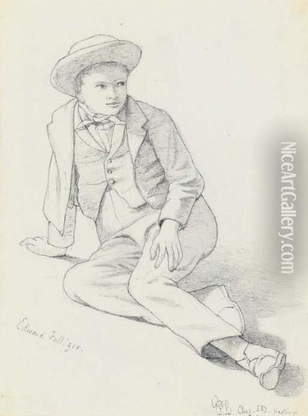 Portrait Of Edward Fulliger Oil Painting - George Price Boyce