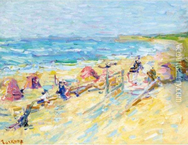 The Beach Oil Painting - Nikolai Aleksandrovich Tarkhov