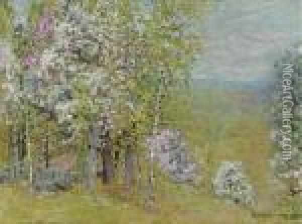 Spring Landscape Oil Painting - John Joseph Enneking