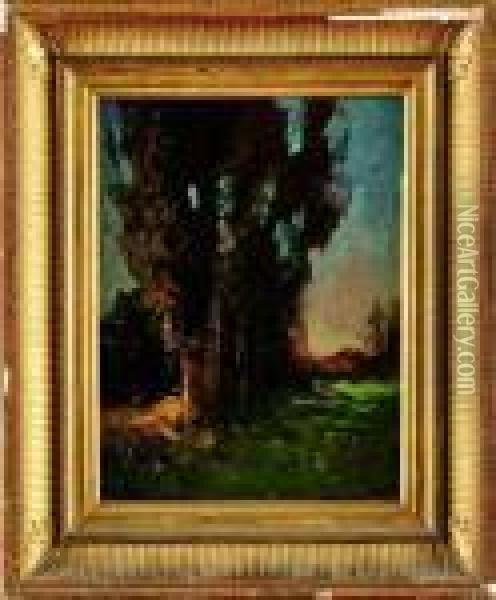 Paysage Oil Painting - Francois Auguste Ravier