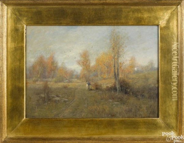 An October Afternoon Oil Painting - Dubois Fenelon Hasbrouck