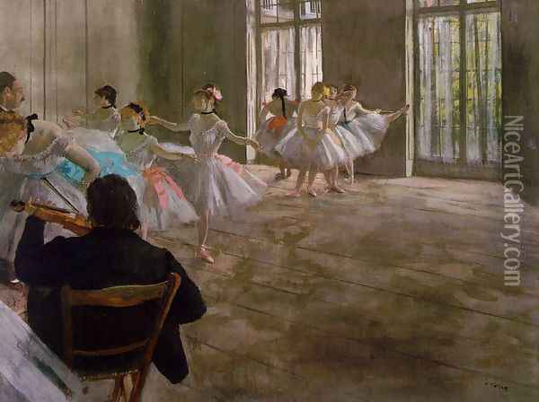 Dance School Oil Painting - Edgar Degas