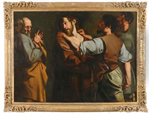 Le Christ Depouille De Ses Vetements Oil Painting - Tommaso Salini