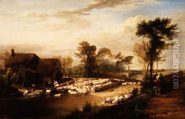 Sheepwashing, 1816 Oil Painting - Sir David Wilkie