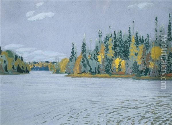 North Wind, Algoma Oil Painting - Francis Hans Johnston