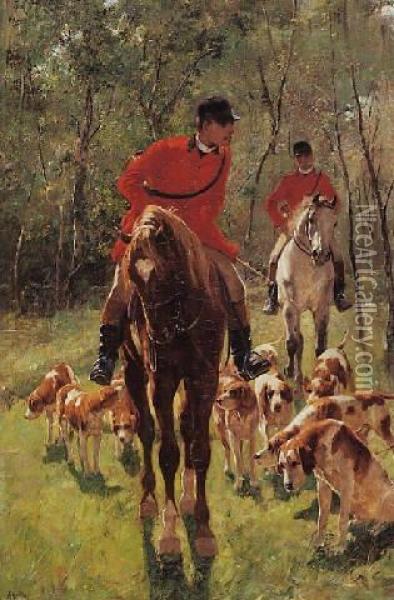 The Hunt Oil Painting - Franz Amling