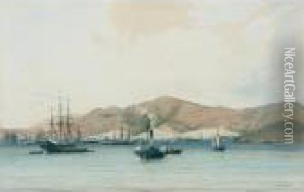Charlotte Amalie, St. Thomas Oil Painting - Michel Jean Cazabon