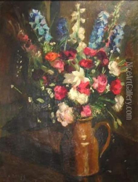Bouquet De Fleurs Oil Painting - Georges Darel