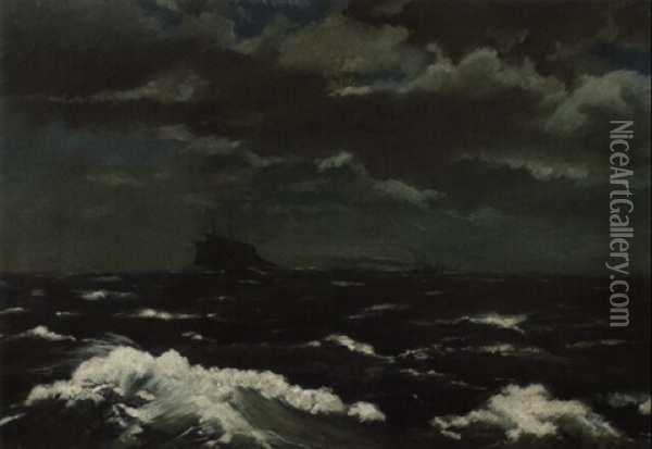 Marine Oil Painting - Frank Buchser