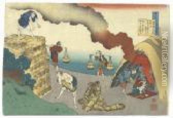 Gonchunagon Sadaie Oil Painting - Katsushika Hokusai
